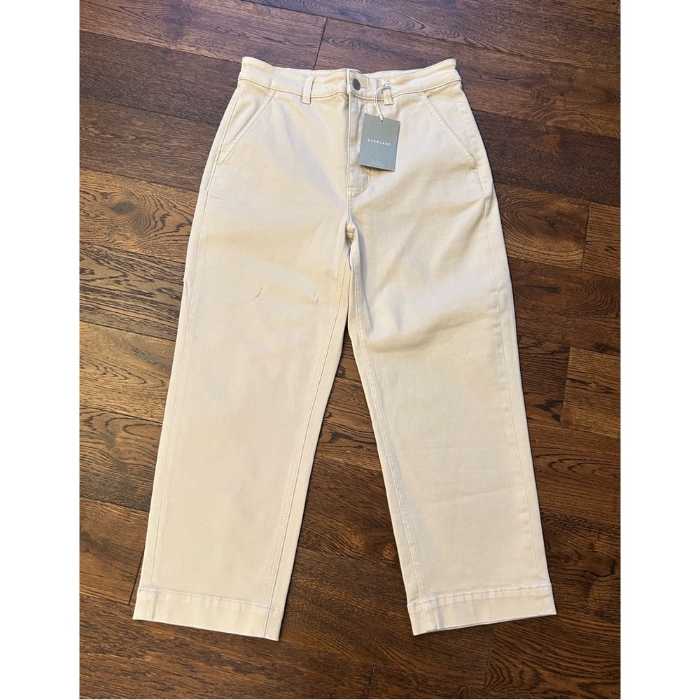 Everlane Straight Leg Crop in Sandstone